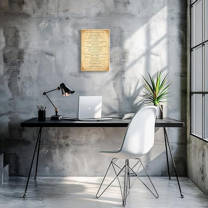 Wallpicss Do It Anyway Wall Art Framed Canvas Artwork Motivational Posters Vintage Poem Wall Decor Poetry Quotes Poster Painting Pictures 12x18 inches