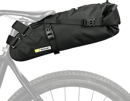 Rhinowalk Waterproof Bike Saddle Bag 10L Under Seat Storage for Mountain Road Biking and Commuting Trips