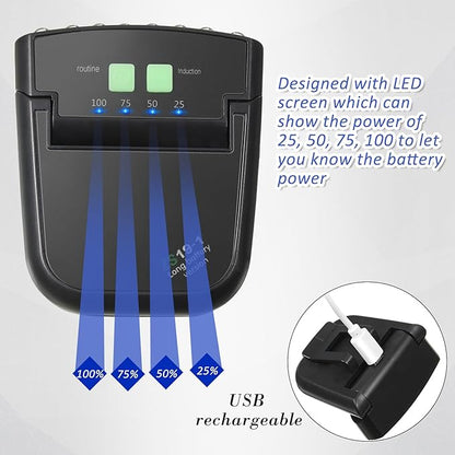 Mudder LED Clip on Cap Lights USB Rechargeable Cap Flashlight Clip Waterproof Ultra Bright Hat Flashlight Headlamp for Fishing Camping Hand Work