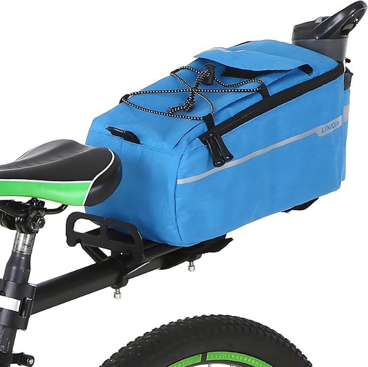 Lixada Bike Panniers Bike Trunk Bag Insulated Bag for Warm/Cool Items, Bicycle Rear Rack Storage Luggage Bicycle Seat Multifunctional Insulated Trunk Cooler Bag Shoulder Bag 11.4 6.3 6.7in