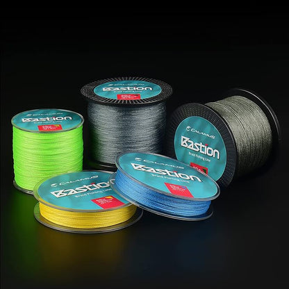 Calamus Bastion Braided Fishing Line -Abrasion Resisting Braided Lines – Thin Diameter Superline – Zero Stretch – 4 Strand MultiTuf Fiber Braid Line