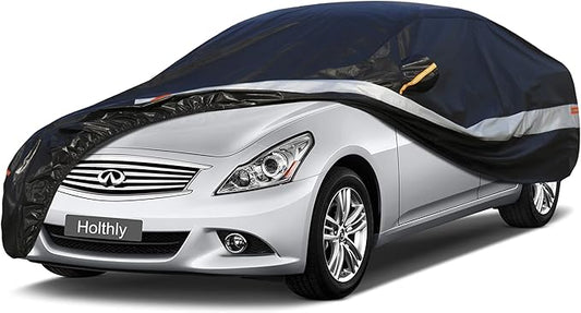 Sedan Car Cover Custom Fit Infiniti G-Series Sedan 2003-2015, 100% Waterproof Breathable Outdoor Car Covers, Sun Rain Dust Snow Protection. (Ships from US Warehouse, Arrive Within 3-7 Days)