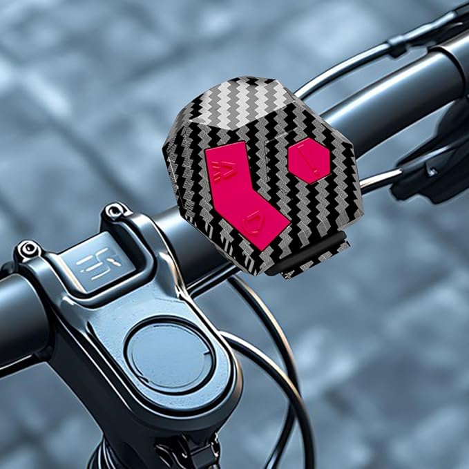 Electric Bike Bell,Bicycle Horn Easy Installation Warning Horn Theftproof Alarm for Night Cycling Accessories