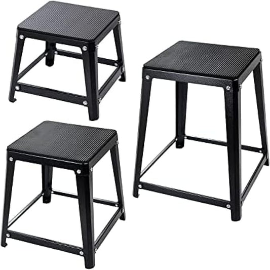 Plyometric Boxes Steel Plyo Box Fitness Exercise Jump Box For Home Gym Plyometric Jumping Exercises