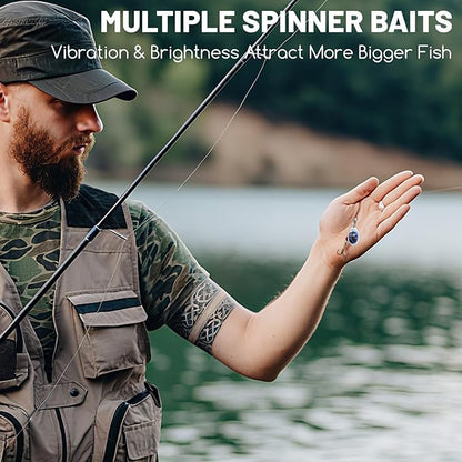 Inmorven Soft Fishing Lures Shad Minnow Swimbaits, Pre-Rigged Jig Head Paddle Tail Swimbaits for Freshwater and Saltwater, Jigs Fishing Bait for Bass Crappie Trout Walleye, Fishing Gifts for Men