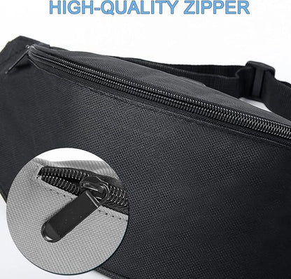 DAITET Crossbody Fanny Pack for Men&Women,Large Waist Bag & Hip Bum Bag with Adjustable Strap for Outdoors Workout Traveling Casual Running Hiking Cycling