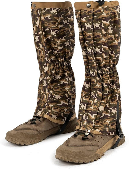 likloks Adjustable Leg Gaiters for Men & Women - Lightweight & Waterproof Gaiter for Hiking, Snow, Trail, Trekking, Hunting, Climbing