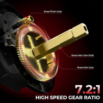 KastKing Royale Legend II Twin Tip Fishing Rod and Reel Combos, Spinning & Casting Combo, IM6 Graphite 2Pc Blanks, Extra Backup Tip Section, Stainless-Steel Guides, KastFlex Technology, EVA Handles