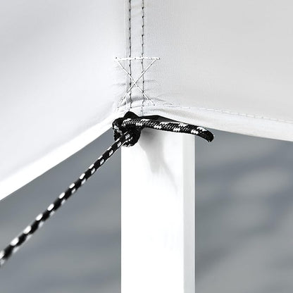 Yaheetech 13x13 Pop Up Canopy Tent, Straight Leg Easy Single Person Set-up Folding Shelter w/Extending Eaves w/Rolling Storage Bag & Sandbags for Garden, Patio, Lawn, Backyard, Deck, Light Gray/Green