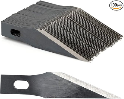 EHDIS Precision Craft Knife Blades 11# Knife Blades Refill Hobby Art Blades Cutting Tool with Storage Case for Craft, Hobby, Scrapbooking, Stencil (100)