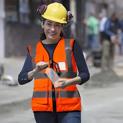 A-SAFETY High Visibility Reflective Safety Vest Customize Logo (XS-8XL)