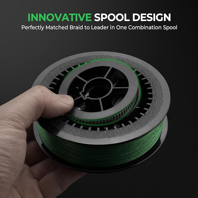 KastKing Destron Braided Fishing Line, Highly Abrasion Resistant, Improved Knot Strength, Ultra-Thin Diameter Superline, Zero Stretch & Memory, CFT “Color Fast Technology”, 75% Thinner Than Mono