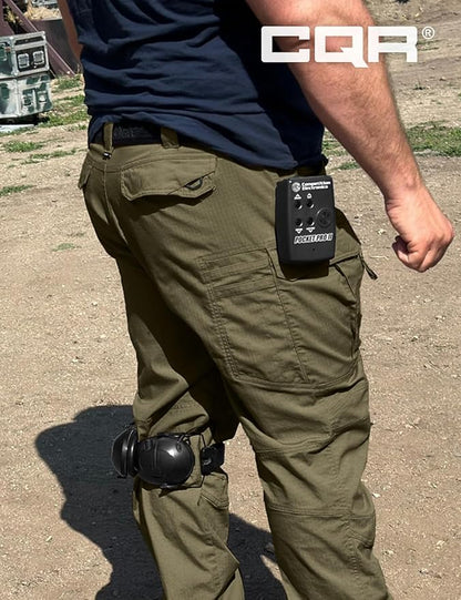 CQR Men's Flex Stretch Tactical Pants, Water Resistant Ripstop Cargo Pants, Lightweight EDC Outdoor Work Hiking Pants