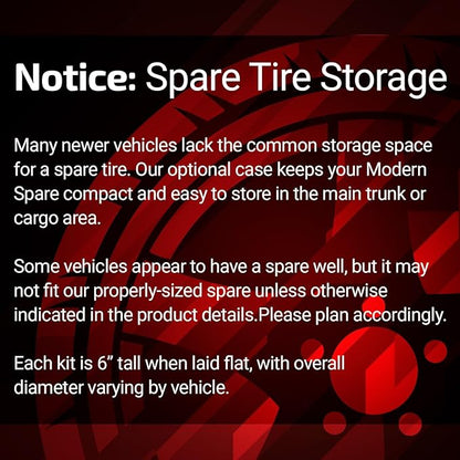 Modern Spare Complete Compact Spare Tire Kit Without Carrying Case - Compatible with 2019-2025 Cadillac XT4