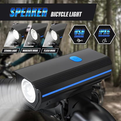 Rechargeable Bike Lights, Ultra Bright Bike Lights for Night Riding, Road Mountain Bike Accessories for Kids Adults - Headlight with Tail Light