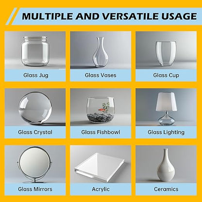 Glass Super Glue Liquid, Clear Instant Cyanoacrylate Adhesives for Glass Repair, All Purpose CA Glue for Ceramic Crystal Jewelry Mirror Plastic Model Metal Wood Pottery Porcelain Stone, Thin