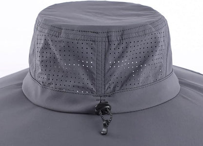 Home Prefer UPF 50+ Sun Hats for Men Women Foldable Wide Brim Fishing Hat Quick Dry Summer Outdoor Garden Safari Bucket Hat