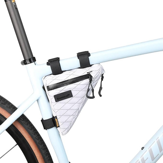 Rhinowalk Bicycle Front Frame Bag Bike Under Top Tube Triangle Bag Lightweight 1.7L Cycling Accessories Nylon Pack Pouch for Mountain Road Bike