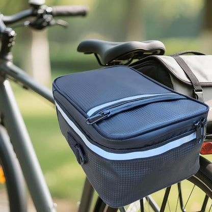 Bike Rack Rear Bag Bicycle Trunk Pannier Rainproof Easy to Install Cycling Bag Mountain Bike Backseat for Travel Outdoor, 24.5cmx16.5cmx11cm