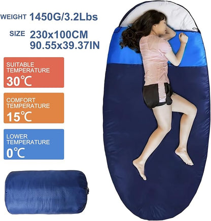 oaskys Egg-Shaped Sleeping Bag for Adults - All Season Warm & Cool Weather - Lightweight Waterproof for Adults Kids - Compact Camping Essentials Gear Accessories Hiking Sleep