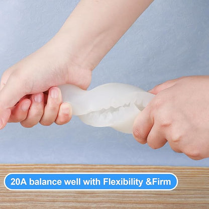 Silicone Mold Making Kit - 20A Liquid Silicone Rubber (1:1 Mix), Non-Toxic & Bubble Free Platinum Cure Silicone for Making Molds for Resin, Soap, Concrete, Craft Molds - 141oz Total