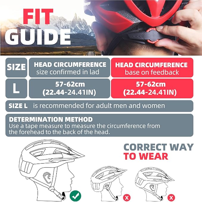 Shinmax Bike Helmet, CPSC/CPC Bike Helmet for Adult Men Women with Magnetic Goggles&Led Back Light Cycling Helmet Adjustable SM-T69