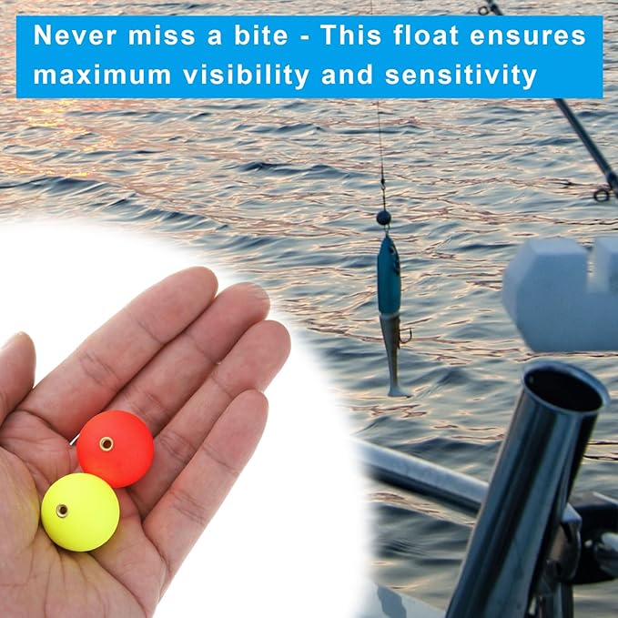 PATIKIL Fishing Bobber, Slip Foam Floats Buoy Rig Stoppers for Crappie Trout Bass Fishing