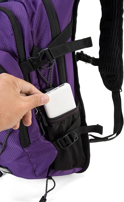 Hydration Backpack Pack with 2L Water Bladder 18L Hiking Backpack Women Men Lightweight Hydropack Insulated Daypack for Biking, Running, Festival