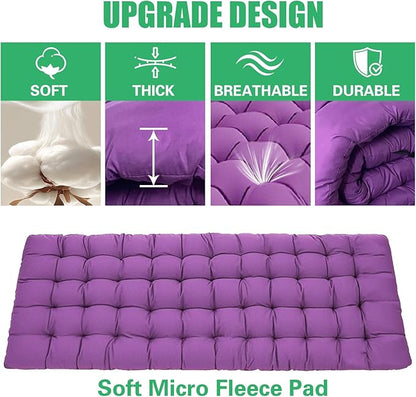 2 Pack Camping Cot with Comfortable Mattress 2 Person Cots for Sleeping Sleeping Cot Folding Cot with Carry Bag Camping Bed Heavy Duty for Home Outdoor Travel