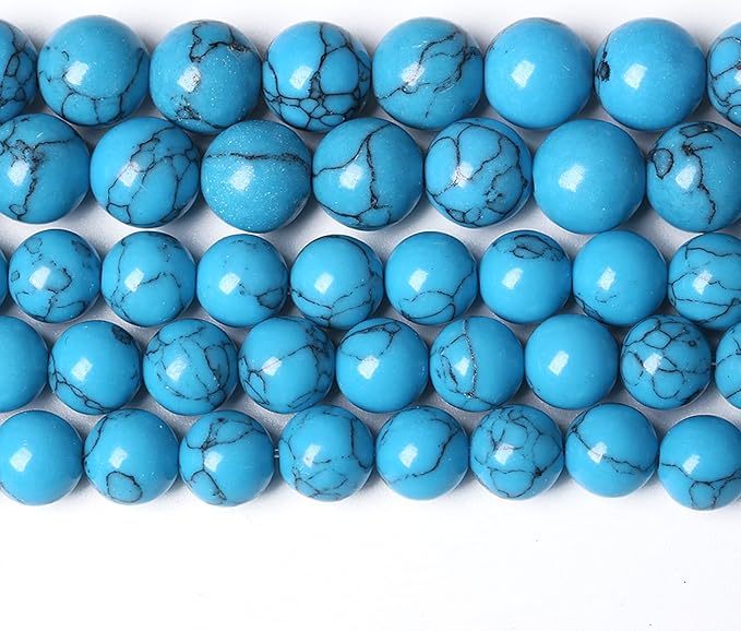 4MM 86PCS Blue Turquoise Spacer Loose Beads for Jewelry Making DIY Bracelet Necklace