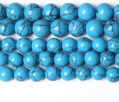 4MM 86PCS Blue Turquoise Spacer Loose Beads for Jewelry Making DIY Bracelet Necklace