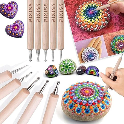 E6000 3.7 Ounce (109.4mL) Tube Industrial Strength Adhesive for Crafting, 10 Snip Tip Applicator Tips and Pixiss Art Dotting Stylus Pens 5 pcs Set