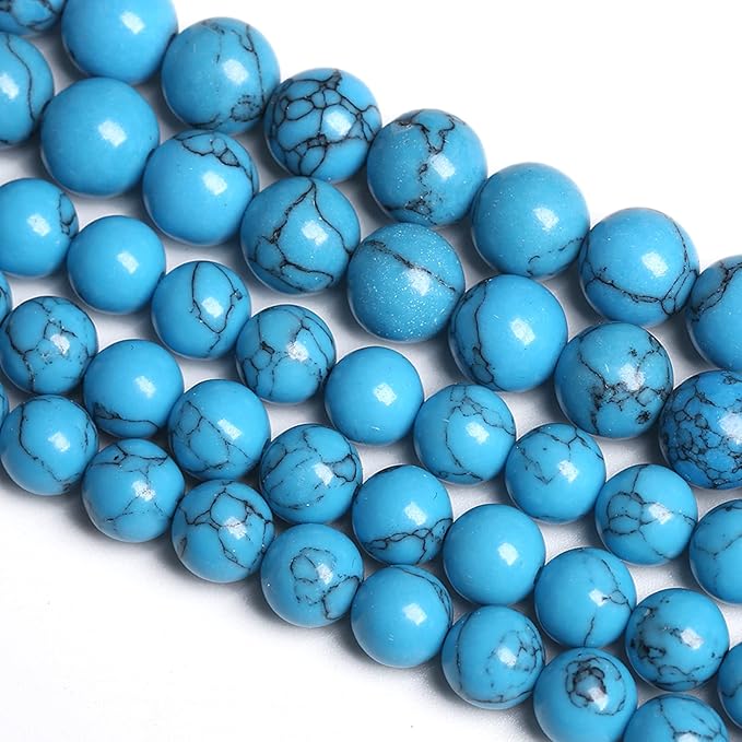 4MM 86PCS Blue Turquoise Spacer Loose Beads for Jewelry Making DIY Bracelet Necklace