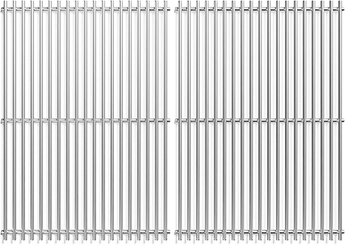 18.75" 2Pack Stainless Steel Cooking Grill Grates for Weber Genesis II 300 and Genesis II LX 300 Series Gas Grills, Genesis II E&S 310 315 320 325 340, Replacement Parts for Weber 66095