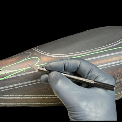 LiME LiNE #11 Exacto Precision Knife for Custom Painting, Airbrush Stencil Making, 10 Replacement Blades Free TiME WARP Die Cut Sticker