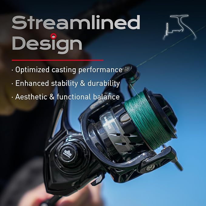 Handing LITE II Spinning Reels Freshwater Spinning Fishing Reels 14.33 Lbs Max Drag Ultra Smooth 5.2:1 Gear Ratio Aluminum Spool 3+1 BB Handle Interchangeable