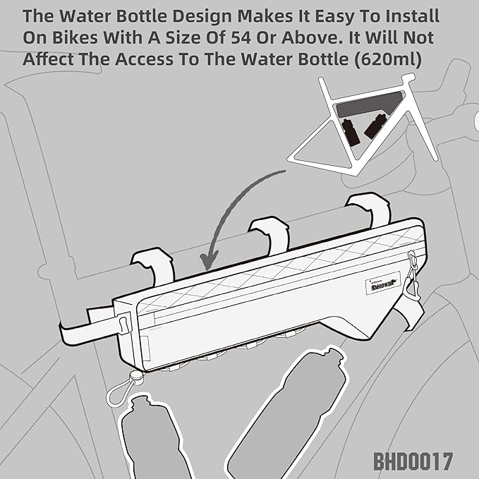 Rhinowalk Bike Frame Bag Waterproof Bike Triangle Bag Bicycle Pouch Under Tube Bag Professional Cycling Accessories