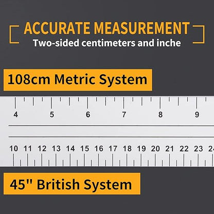Combination Square for Carpenter Tools 48 Inch Folding Aluminum Triangle Ruler Construction Framing Tool Woodworking Foldable Frame Measurement Angle Rulers