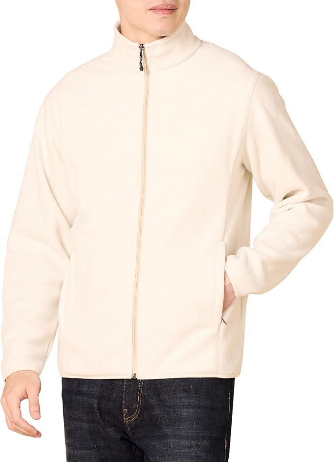 Amazon Essentials Men's Full-Zip Fleece Jacket (Available in Big & Tall)