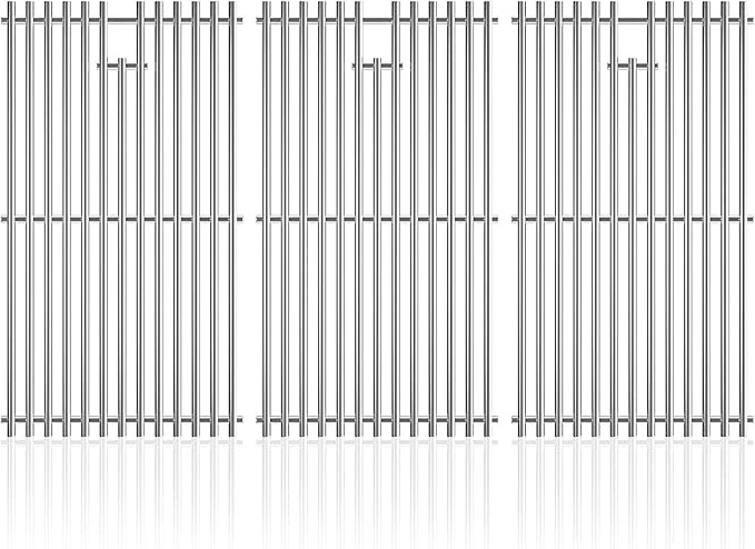 17" Grill Grates Replacement Parts for Charbroil 463242716, for Charbroil Commercial 463242715 463276016 463257520 463263924, Stainless Steel Cooking Grids for Nexgrill 720-0882A BHG 720-0882