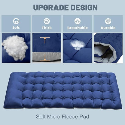 Slsy Folding Camping Cot for Adults with Pad, Padded Portable Sleeping Cots, Camp Bed with Carry Bag for Outdoor Travel, Beach, Hiking