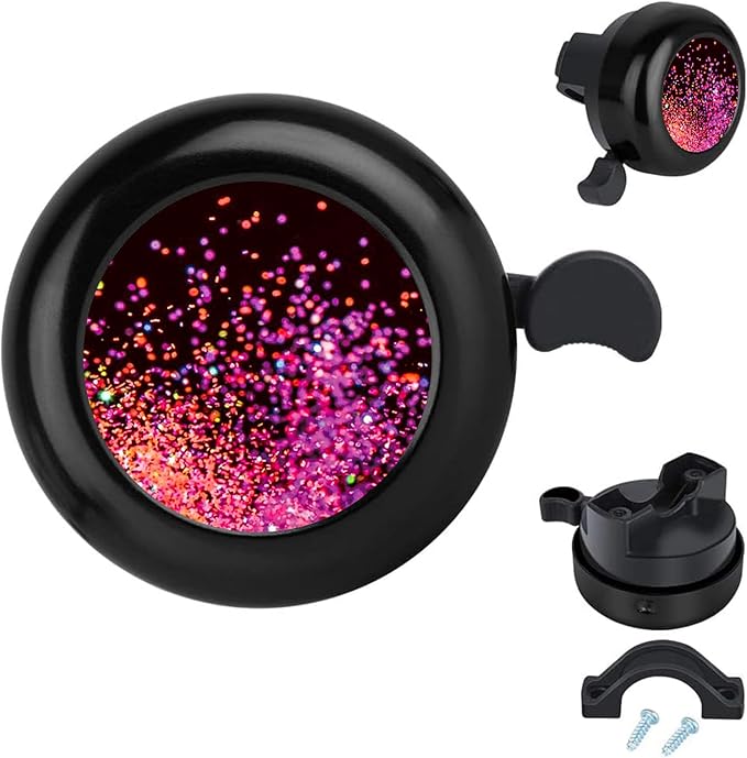 MZELQ Bicycle Bell Cute Clear Sound Adjustable Size Aluminum Bike Accessories Bell Ring for Girls Women Kids Adults