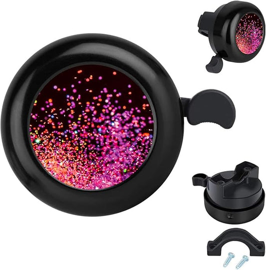 MZELQ Bicycle Bell Cute Clear Sound Adjustable Size Aluminum Bike Accessories Bell Ring for Girls Women Kids Adults