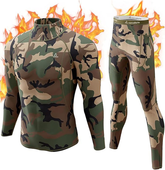 CL convallaria Thermal Underwear Long Johns Set Mens Winter Gift Hunting Gear Sport Base Layer Bottom Top