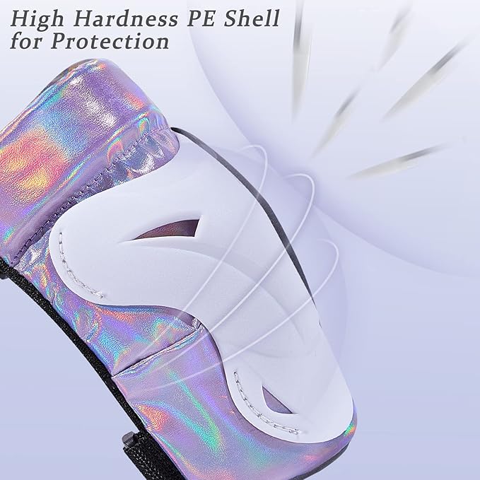 Bienbee Knee Pads for Men, Knee Pads Wrist Guard Knee and Elbow Pads Adult Protective Gear Set for Skateboard, Roller Skating, for Women Men Youth Adult Kids