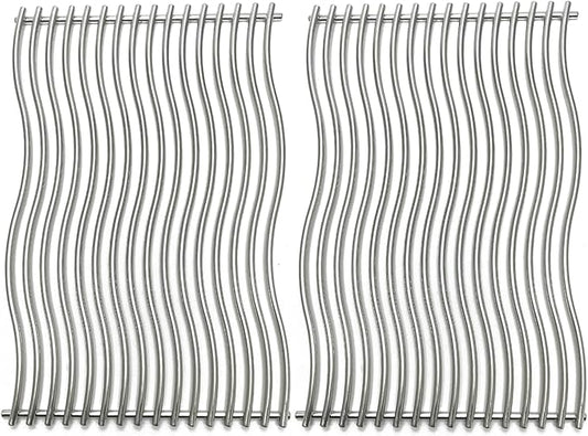 17-3/4" Stainless Steel 2Pack Waved Cooking Grids Grates Replacement Parts for Napoleon Rogue 425 Series 425xt 425 SIB Gas Grill S83013