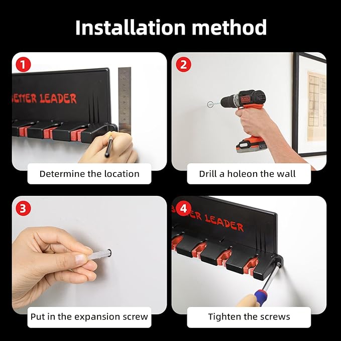 2 Pack Vertical Fishing Rod Holder for Garage, BETTER LEADER Fishing Pole Holders- Holds Up to 12 Rods or Combos, Wall Mount Fishing Pole Rack, Fits Most Rods of Diameter 3-19mm, Fishing Gifts for Men