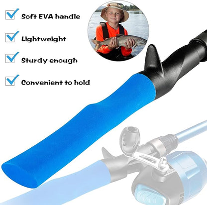 PLUSINNO Kids Fishing Pole with Spincast Reel Telescopic Fishing Rod Combo Full Kits for Boys, Girls, and Adults