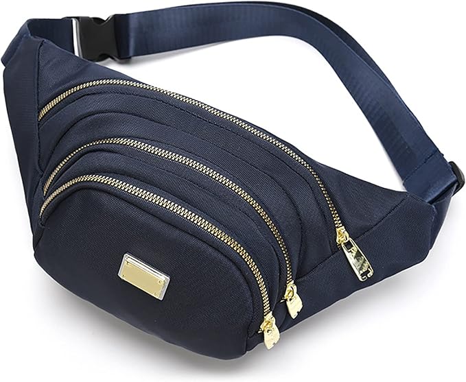 DAITET Crossbody Fanny Pack for Men&Women,Large Waist Bag & Hip Bum Bag with Adjustable Strap for Outdoors Workout Traveling Casual Running Hiking Cycling