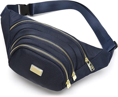 DAITET Crossbody Fanny Pack for Men&Women,Large Waist Bag & Hip Bum Bag with Adjustable Strap for Outdoors Workout Traveling Casual Running Hiking Cycling